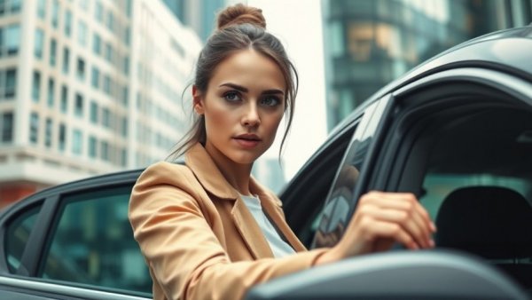 CitroenReel impact on future innovation: Woman closing car door.