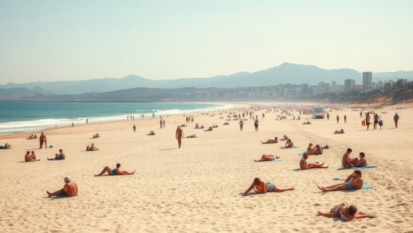 Relaxing beach scene contrasting upskilling vs burnout