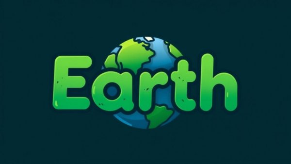 Creative Earth-themed logo design emphasizing sustainability.