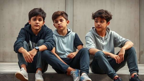 VibeCheck Importance: Youth in urban setting, relaxed and thoughtful.