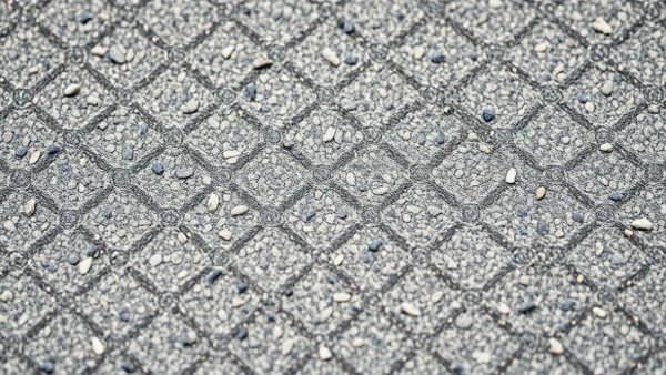 Fire-resistant building materials with gravel texture in detailed close-up.