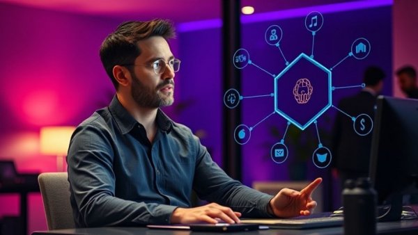 AI integration in WordPress 7.0 tutorial by a casually dressed man.