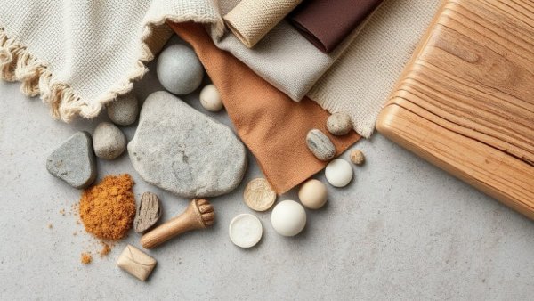 Assorted building materials for WELL BREEAM LEED credits