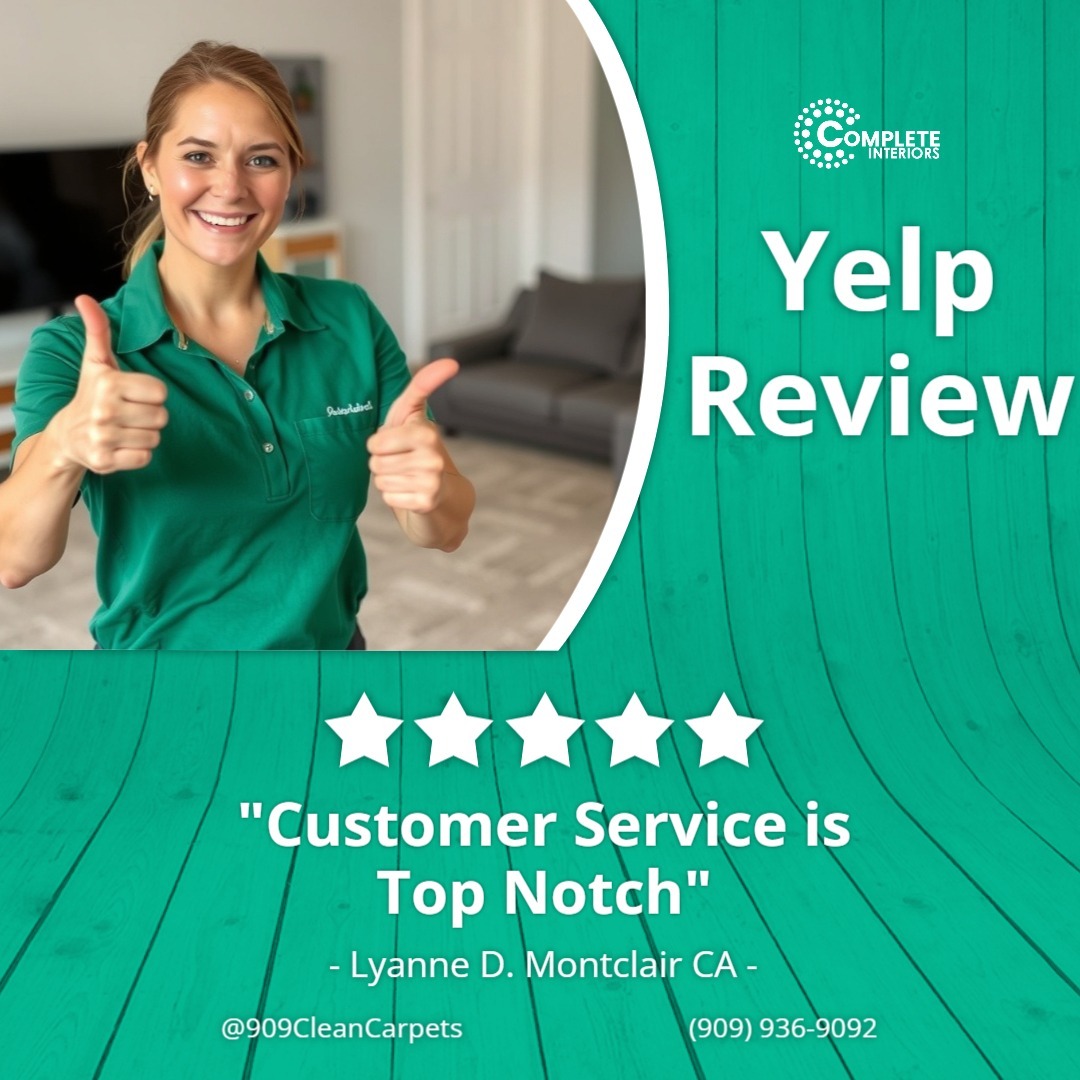 Lyanne D, Montclair CA said:  "This is my first Yelp review and I've been a member for over a year now, so this is a big deal. Long story short, my cat peed on the passenger seat of my car (don't ask how this happened, it makes me angry thinking about it). I did tons of research on car cleaners and carpet cleaners to no mention of car seat deep cleaning anywhere. I called several places and most (if they were willing to clean a car seat) where giving me appointments a week away. Complete Interiors Carpet Cleaning had an open spot the following day and met me at my house. The cleaning lasted about a couple of hours and so far (it's been a few hours since he's left) the smell seems to have dissappeared!! The seat is still drying and I'm hoping it's been completely eliminated. Regardless, his customer service is top notch and is willing to clean vehicle seats!!"