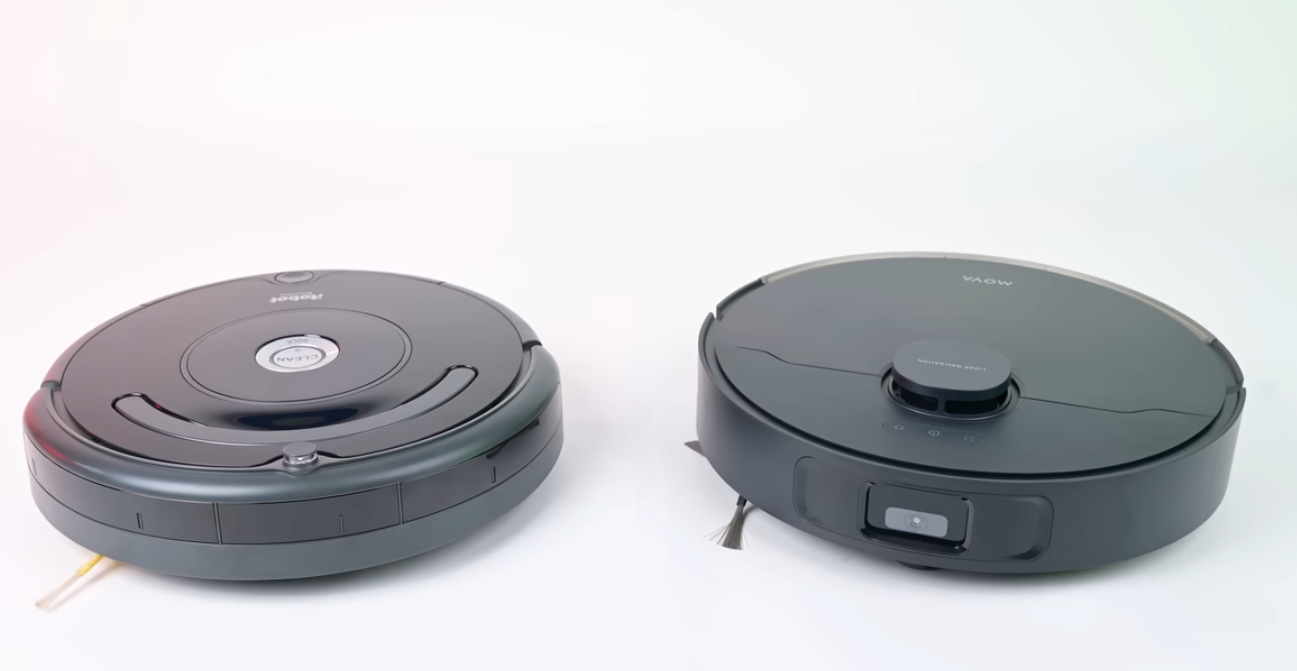 Best budget robot vacuum comparison showcasing two models side by side.