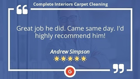 Andrew Simpson same day cleaning services review