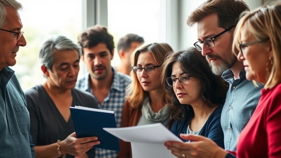 Diverse adults debating gun myths debunked, focused and emotional discussion.
