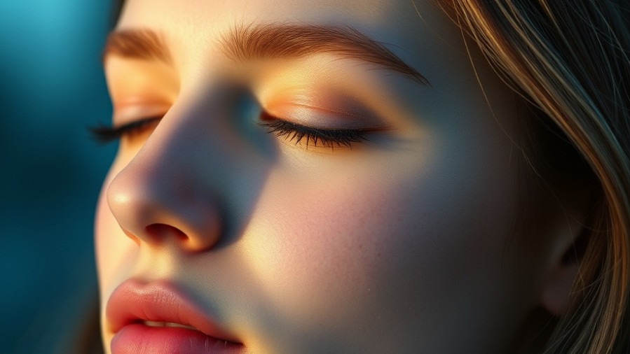 Serene young adult embodying brain health on a ketogenic diet, showcasing mental clarity.