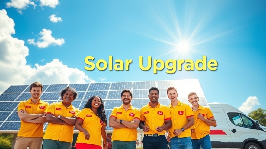 Australia Post employees celebrate renewable energy solar upgrade for Queensland sustainability