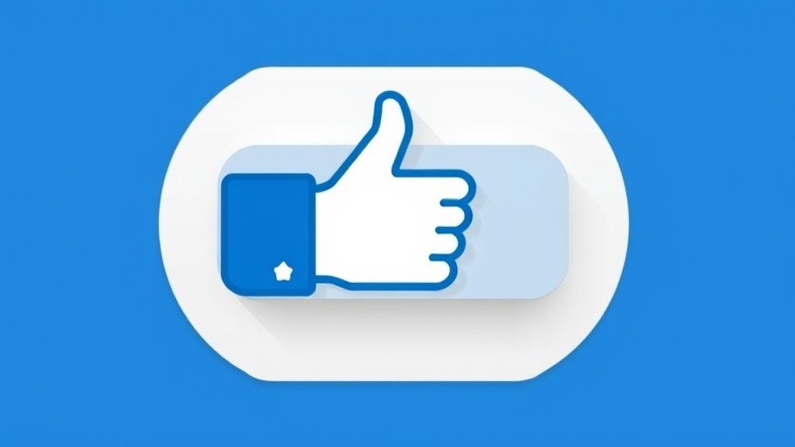 Blue and white like button symbolizing marketing performance metrics and customer engagement.
