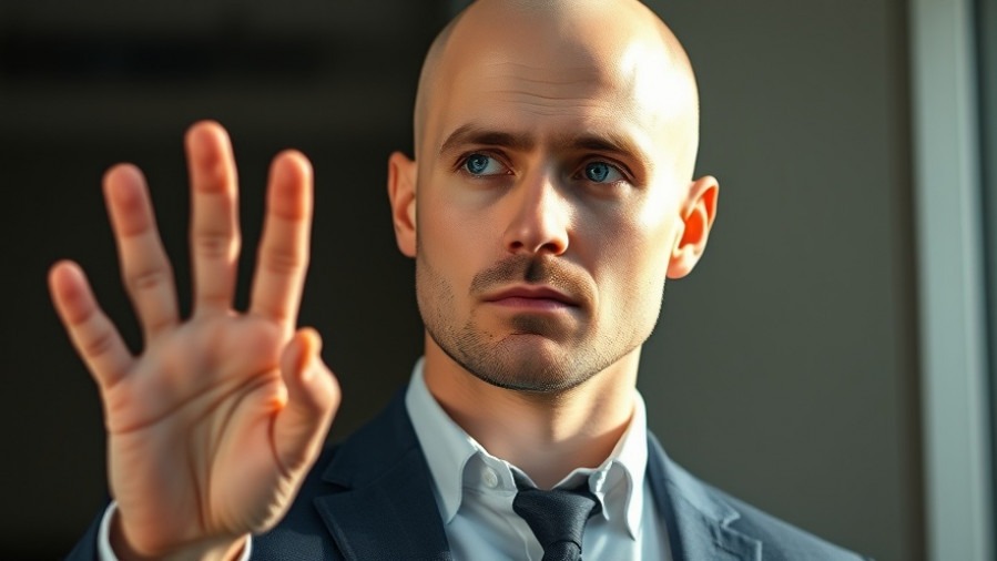 Confident young man embodies mastering communication and discipline for success.