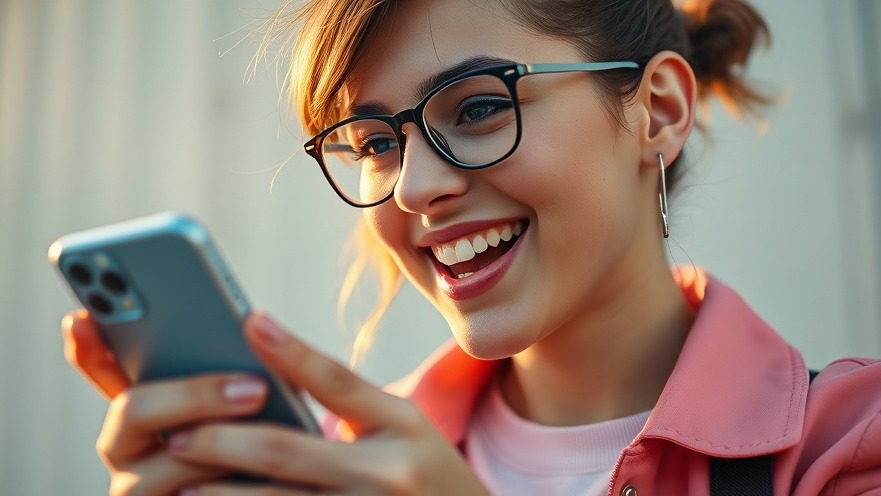 Excited Gen-Z individual with smartphone, showcasing user-friendly peer-to-peer payments.
