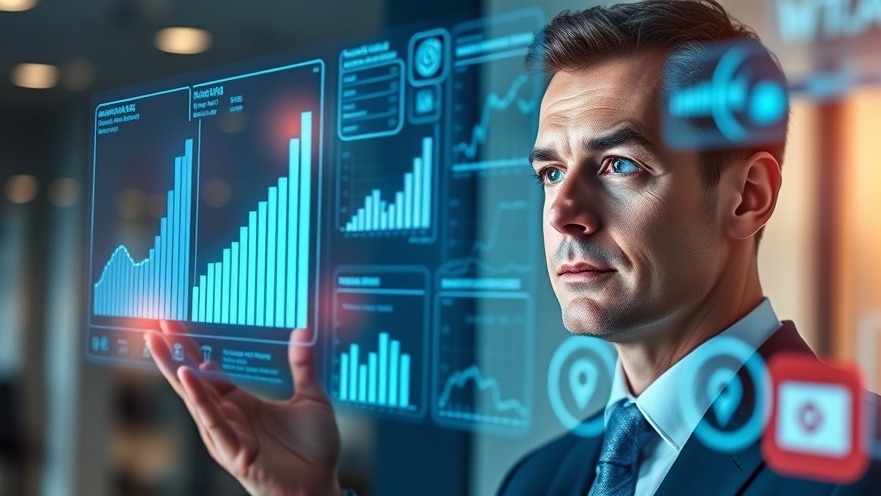 Confident professional analyzing digital charts, enhancing local SEO strategies with data.