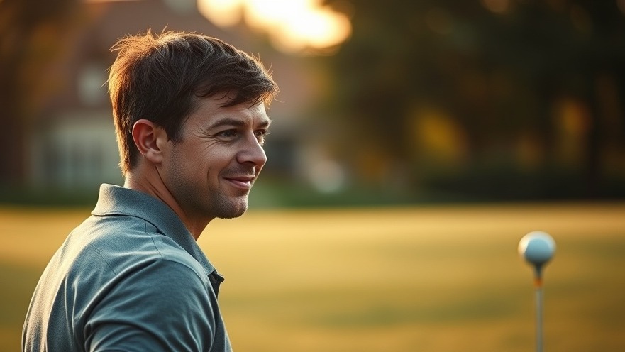 Rory McIlroy reflecting on emotional intelligence in sports at dawn.