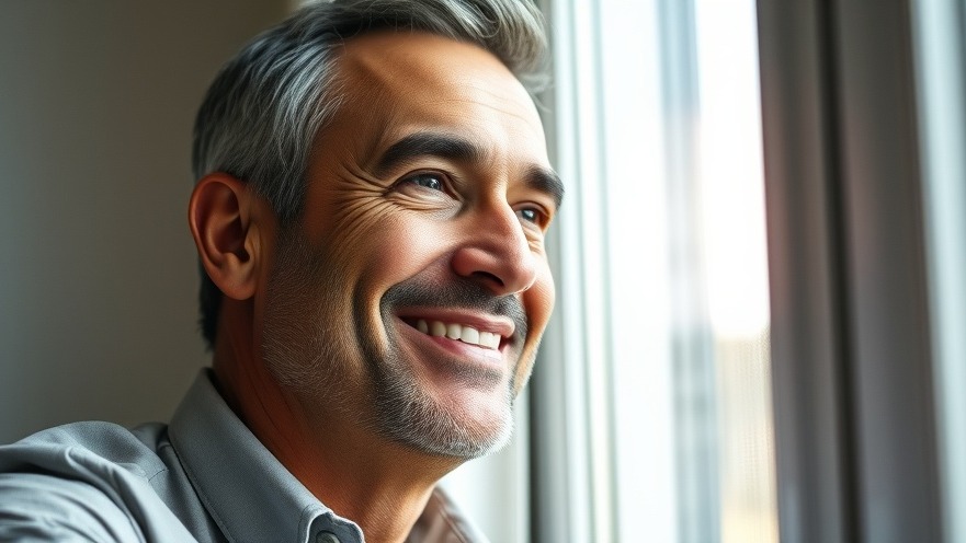 Confident business owner trusting themselves for personal development.