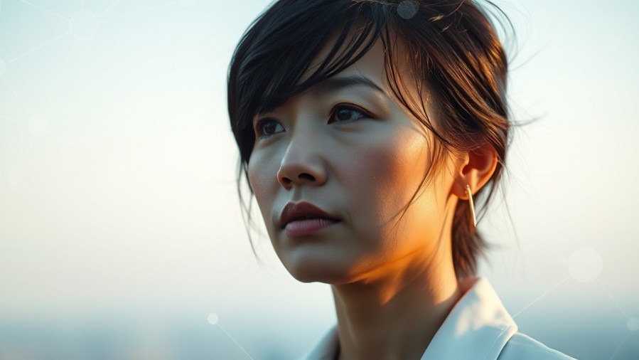 Dr. Fei-Fei Li in thoughtful pose, surrounded by abstract neural nodes, exploring human-centered AI.