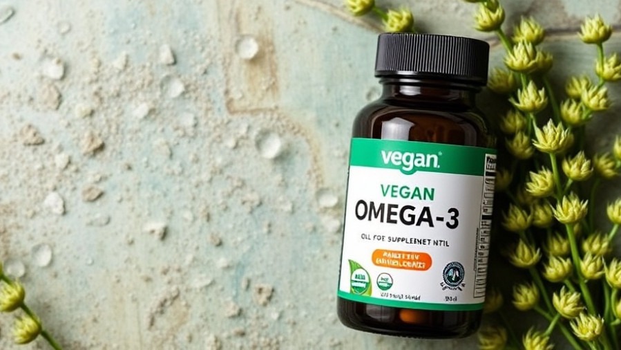 Vegan Omega-3 supplements from algae and flaxseed oil for cognitive function.