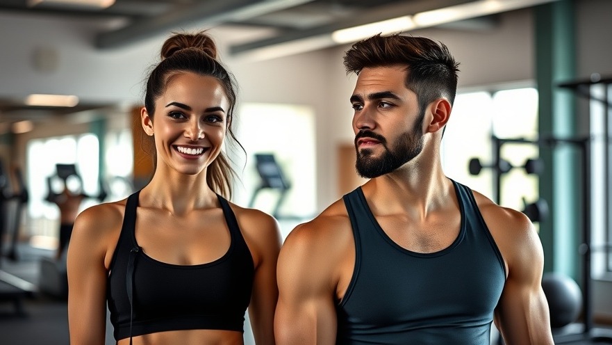 Two fitness professionals embodying employee empowerment in a vibrant studio.