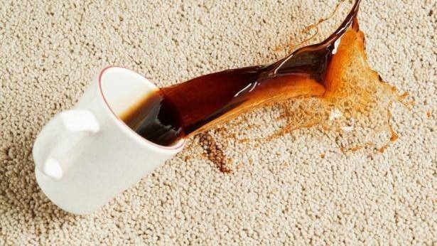 coffee spill on carpet