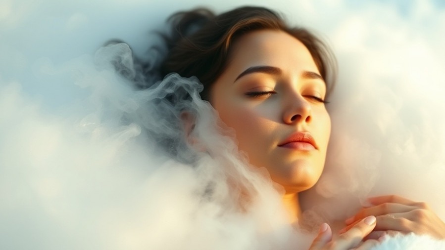 Serene woman in steam, embodying steam health benefits and relaxation.