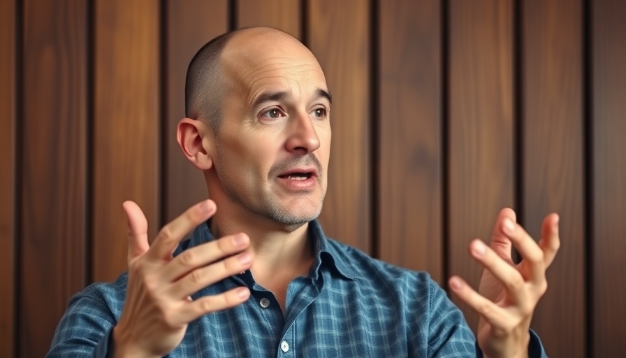 Bald man explaining investment, turning $10K into $1M.