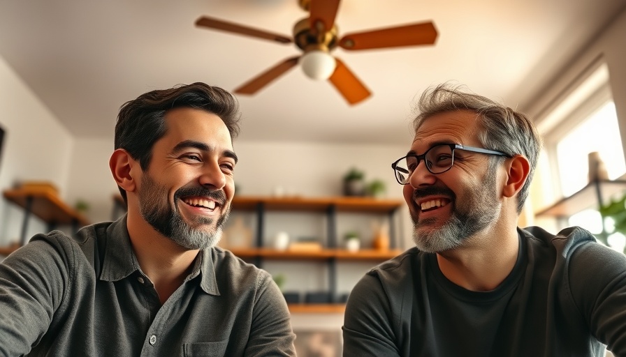 Two men discussing ideas via video call, emphasize hiring the right person.