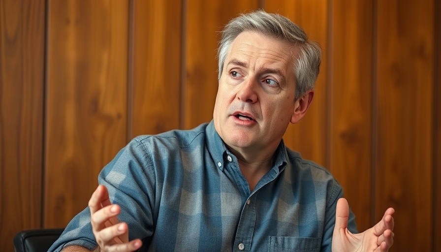 Middle-aged man discussing wealth strategies indoors