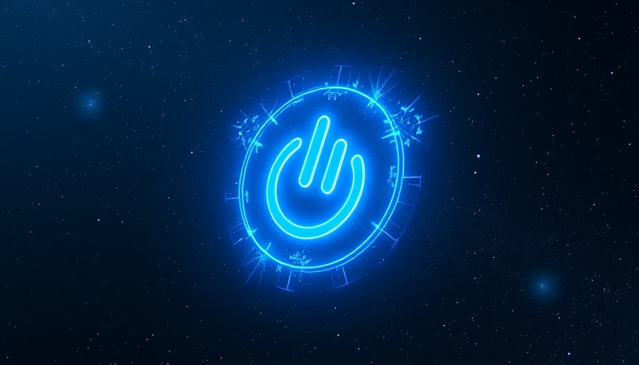 Cosmic power symbol representing backup power needs in healthcare.