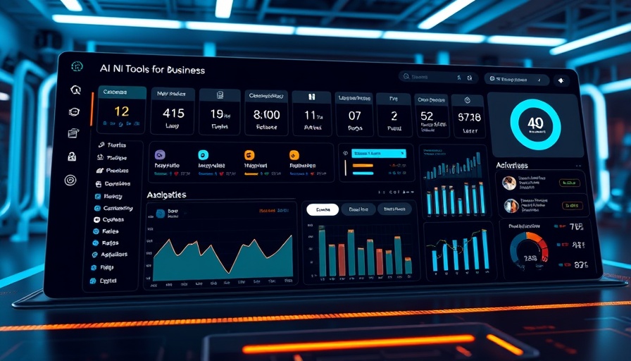 Sleek dashboard of AI tools for businesses with integrations.