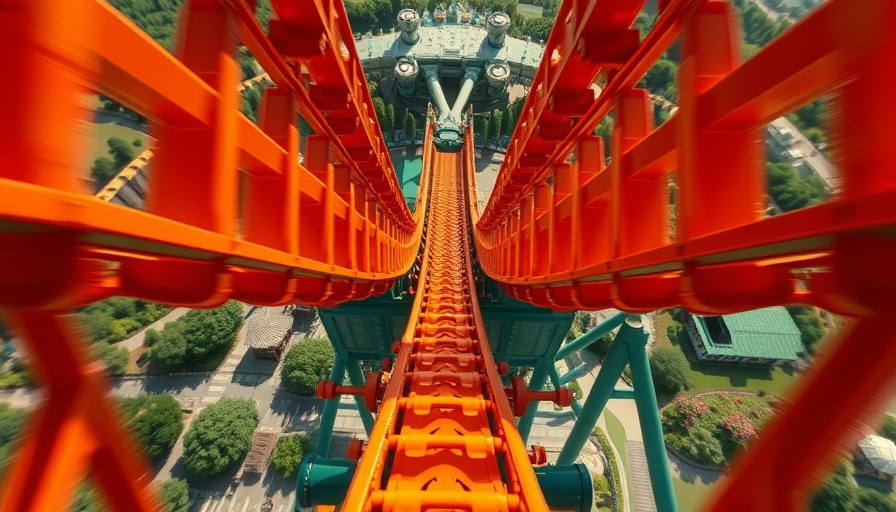 Cedar Point's STEEPEST Roller Coaster Drop from high vantage point.