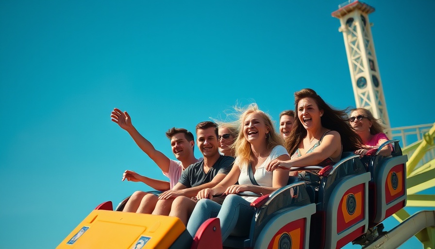 Seabreeze Amusement Park roller coaster ride excitement in Rochester, New York.