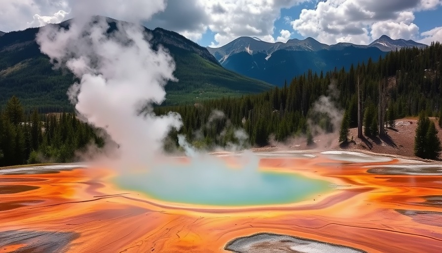 Colorful hot spring in national park, top-rated destination.