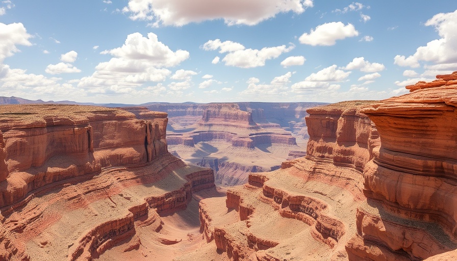 Expansive canyon view in four-star national parks, illustrating geological layers.