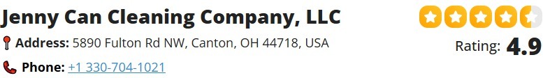 Jenny Can Cleaning Company address and rating