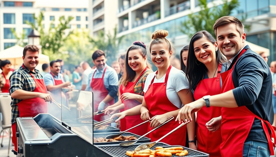Administrator Zeldin Iowa visit group grilling, outdoor event.