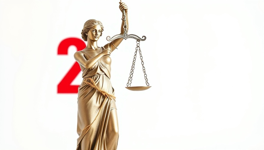 Second Amendment rights victory Ninth Circuit: Lady Justice with red number two.