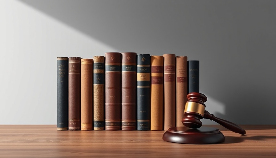 Legal books and gavel symbolizing immigration enforcement on the rise.