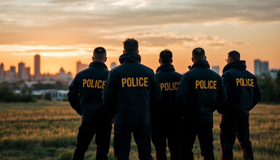 ATF agents standing in field with urban backdrop, highlighting concealed carry risks.