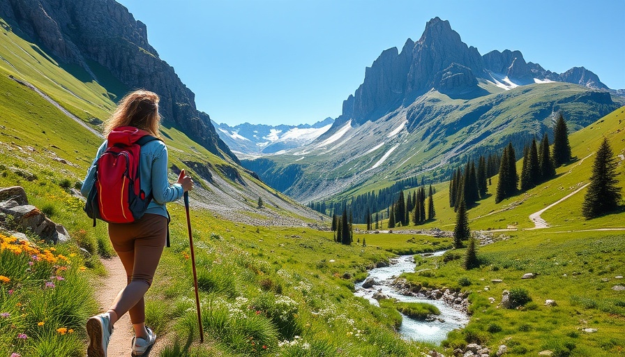 Active recovery benefits: hiking in a scenic mountain landscape.