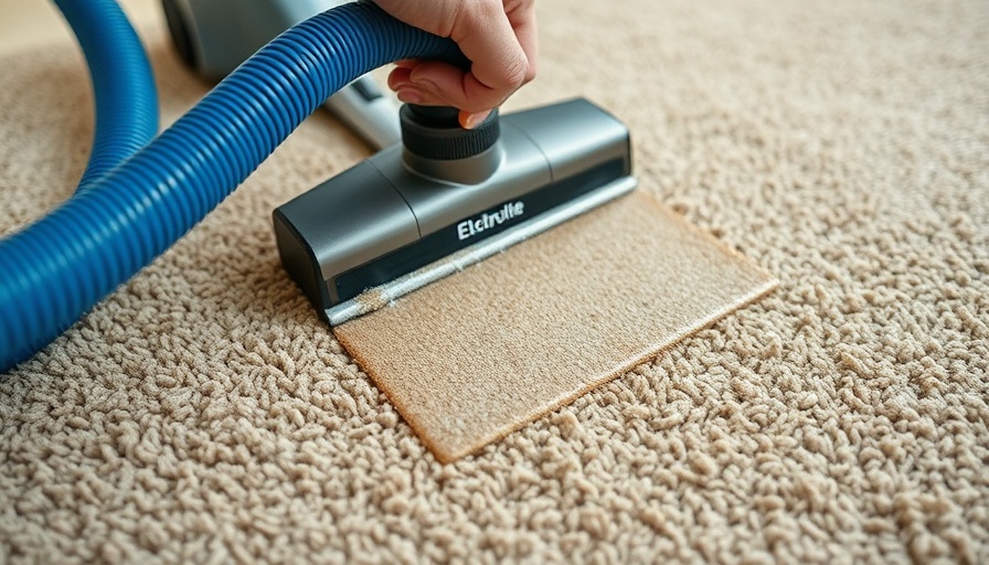 Carpet cleaning device extracting dog urine from carpet