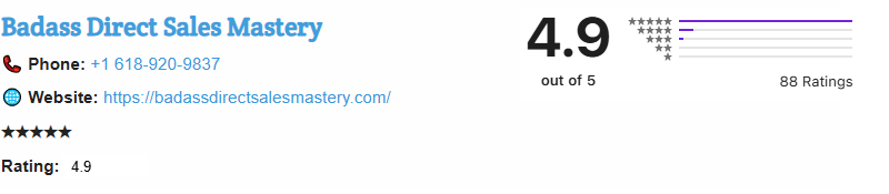 Badass DirectSales Mastery