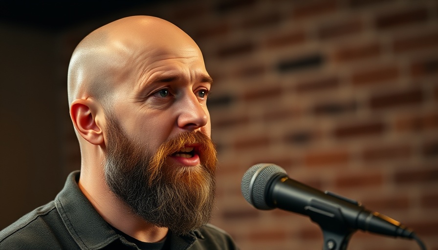 Bald man with beard speaking on podcast about limiters stopping progress.