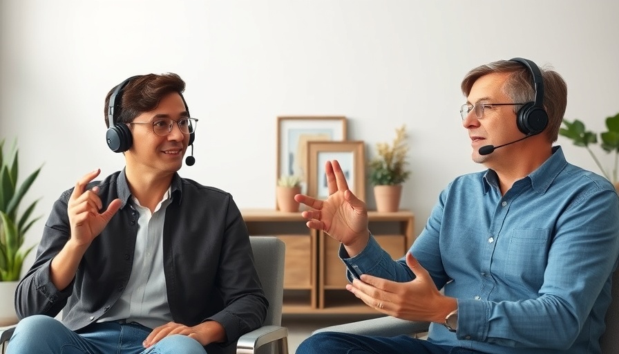 AI in Fitness Industry virtual conversation with headsets.