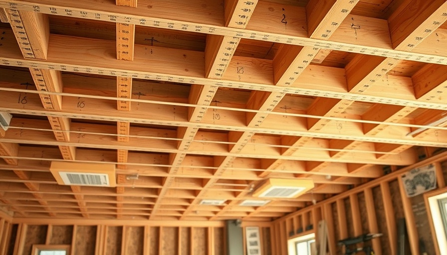 Detailed ceiling strapping comparison, 20″ vs. 24″ OC, construction scene.