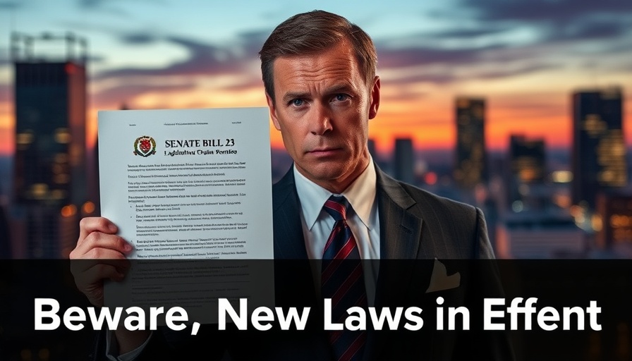 Oregon gun laws: professional male presenting new legislation paper.