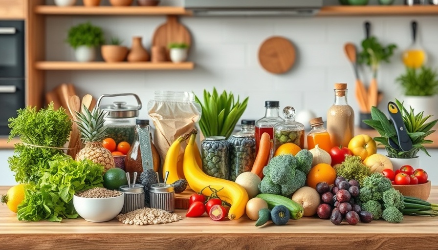 Hain Celestial products on a counter, promoting healthy living.