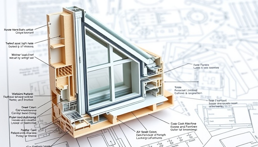 Architectural diagram of air-sealing windows installation.