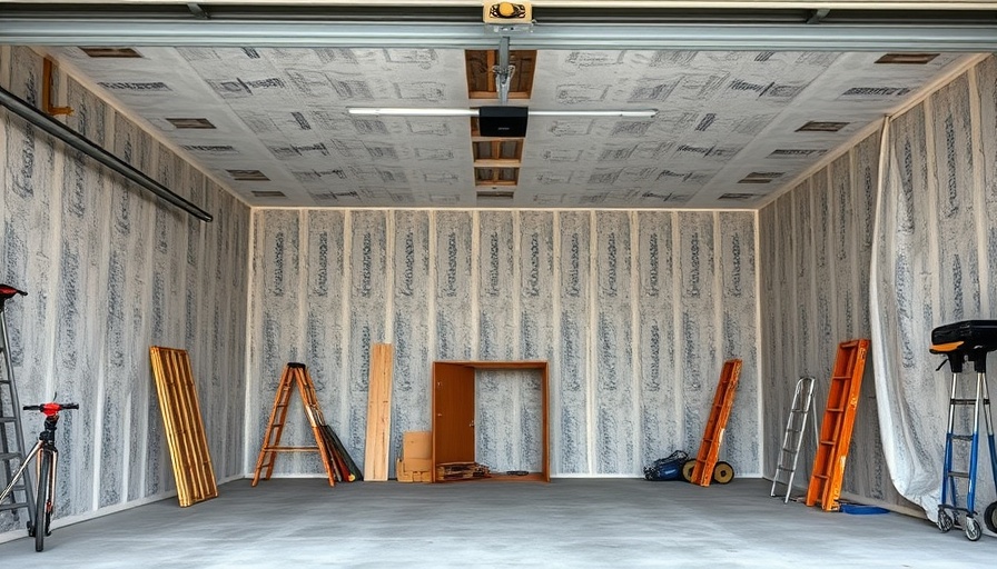 Fire-rated drywall installation in a garage for enhanced safety.