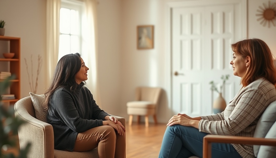 Two women discussing what to look for when hiring, in a cozy setting.