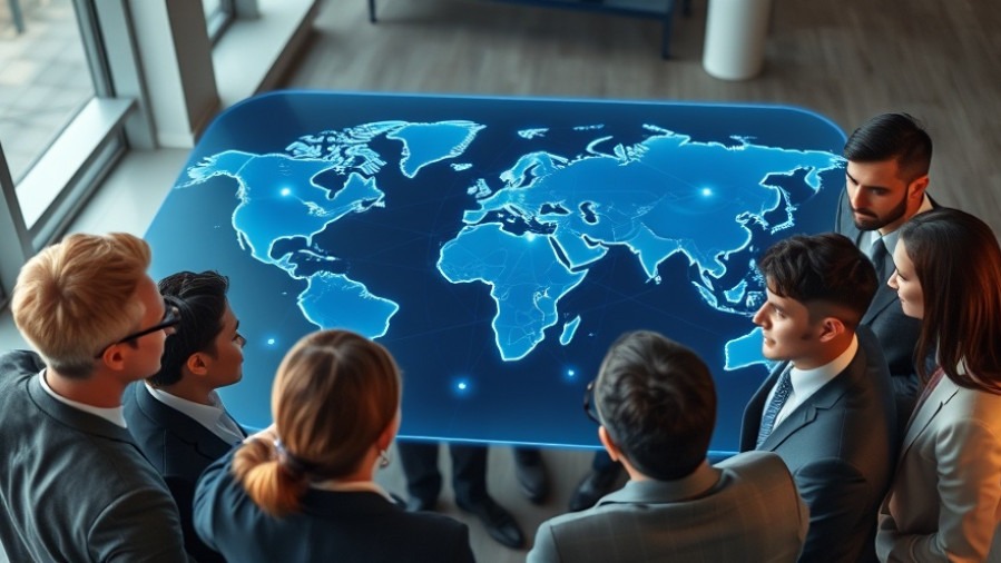 Businesspeople collaborating on global market expansion with cultural sensitivity.